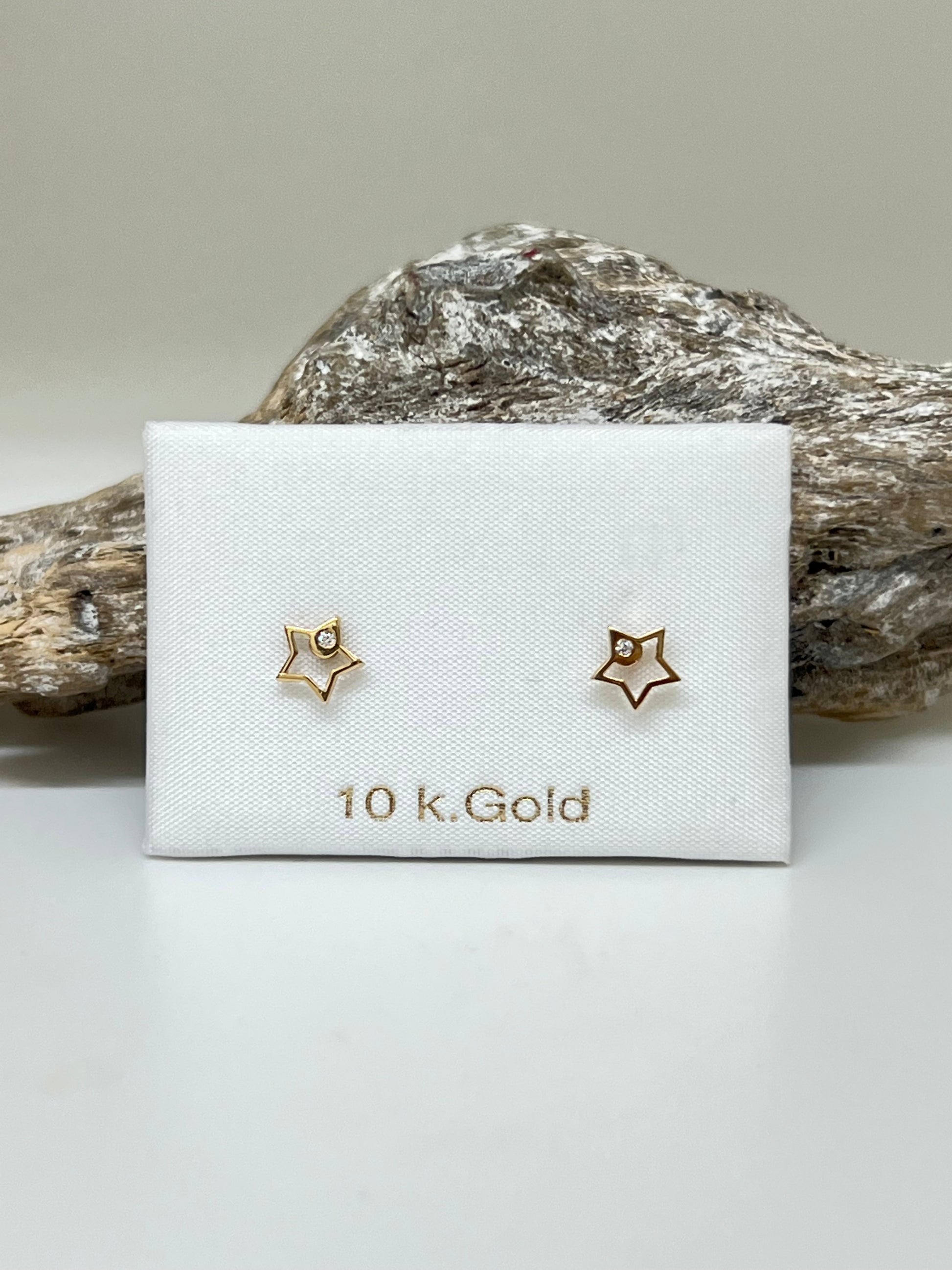 Boucles Étoile Zircon Fait à la main en Espagne 3044 Lune Argent  Espagne