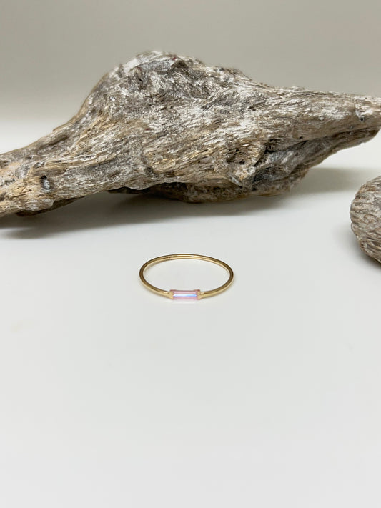 Bague Or 10 carats - Zircon Fait main en Espagne Bijoux Lune 