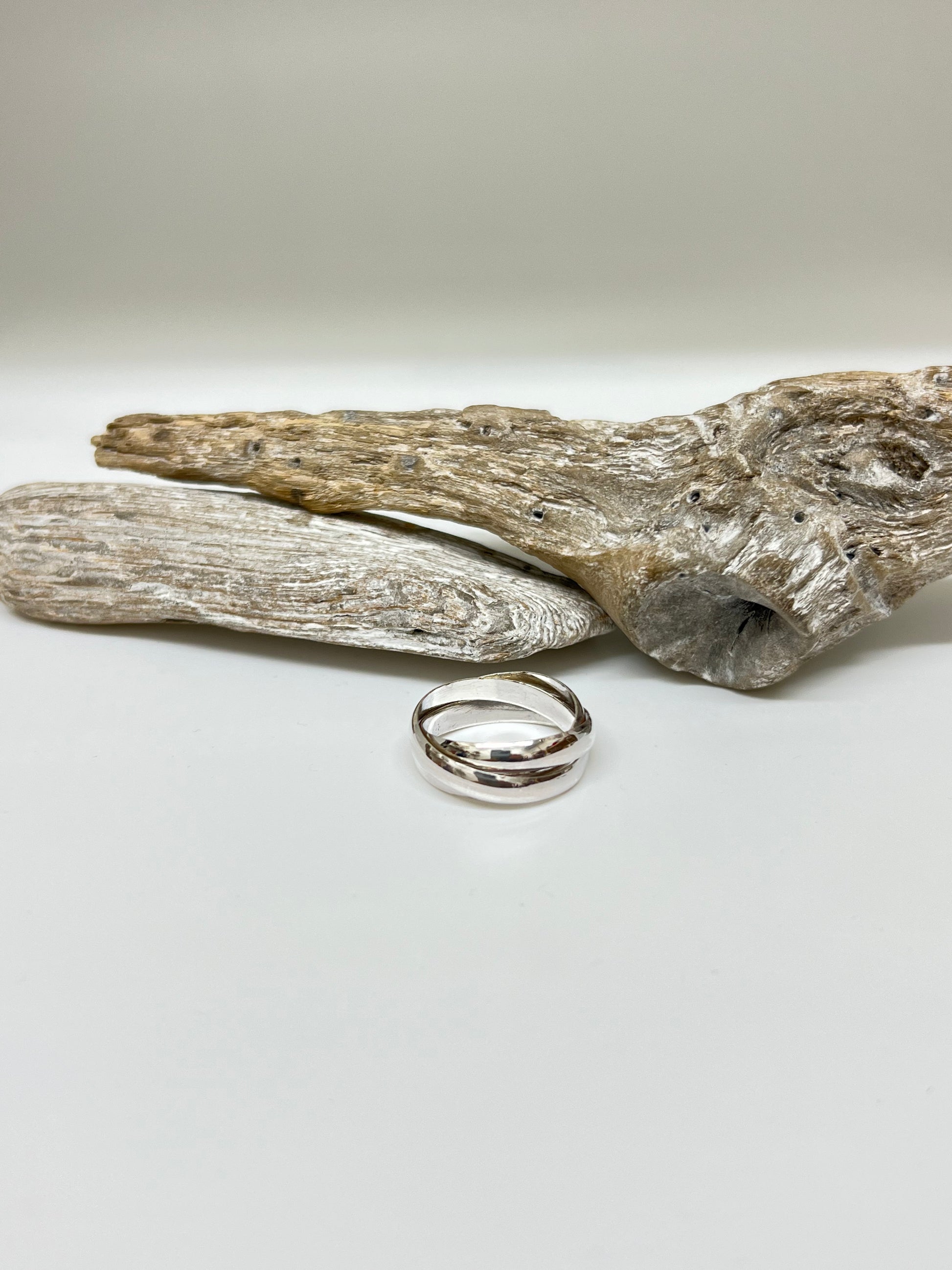 Bague Trilogie en Argent 925 Fait main Artisans Thaïlande Trilogie ring
