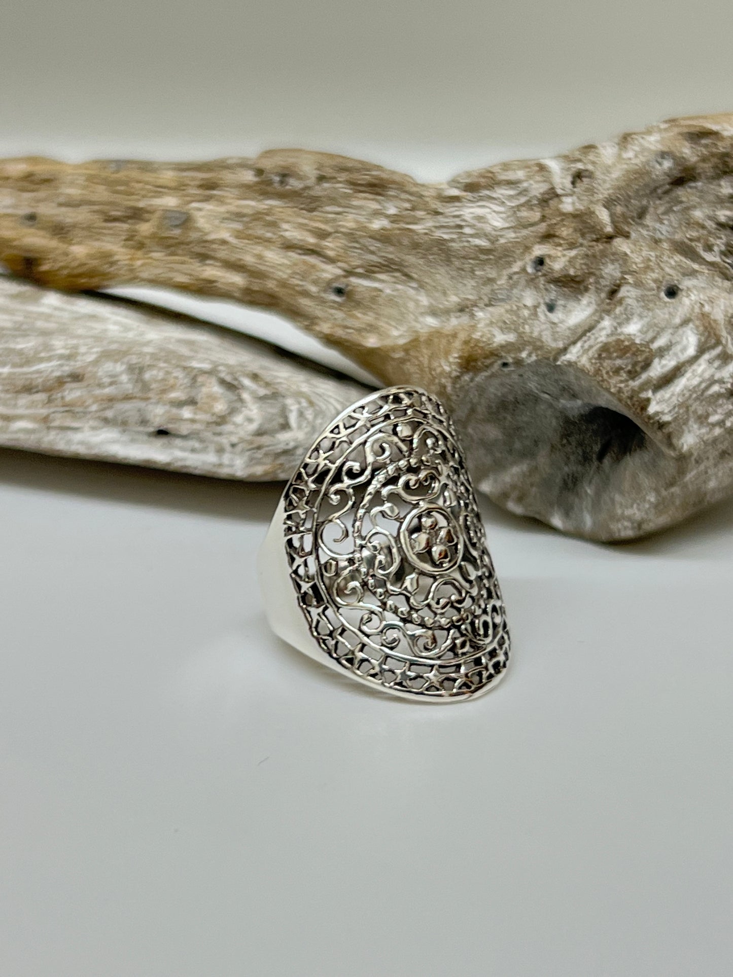 Bague Yantra Argent 925  Fait main par Artisans de l'Indonésie Silver ring