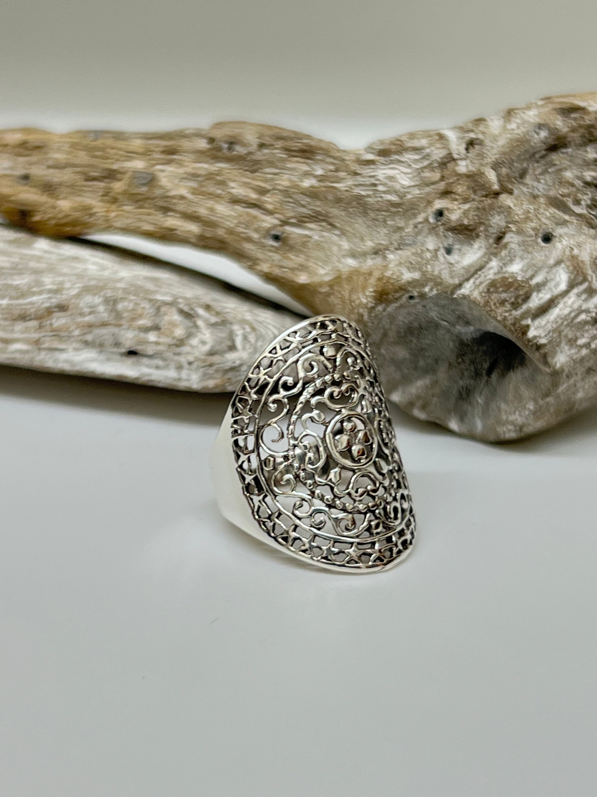 Bague Yantra Argent 925  Fait main par Artisans de l'Indonésie Silver ring