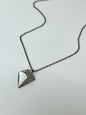Collier Pyramide Argent 925 et Béton résine Fait à Montréal PBT40A CATRIE 