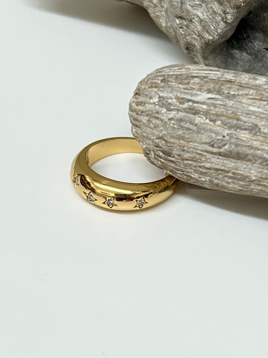 Twinkle Dome ring Dessiné à Vancouver Bague Twinkle 4df-fa22003-gld