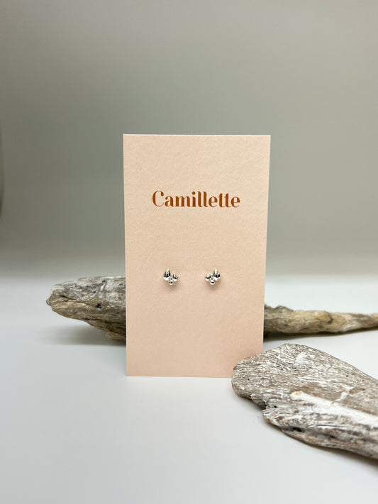 Boucles d'oreille Trio Paisley en Argent 925 Fait main à Montréal Camillette Montréal