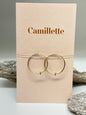 Sleepers Hoops 10 carats gold Anneaux dormeuses Camillette Montréal