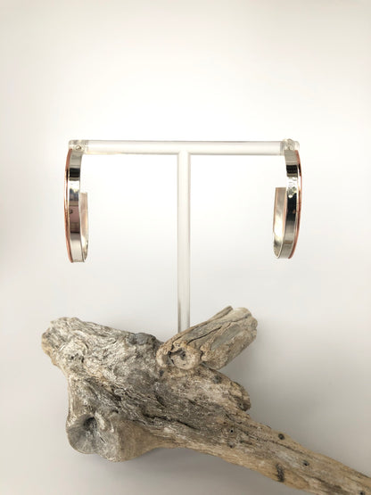 Créoles Argent 925/Cuivre faites à la main à Montréal Claudine Moncion Ea_Ver07