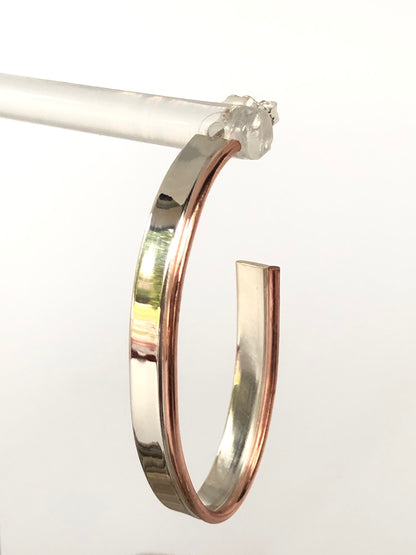 Créoles Argent 925/Cuivre faites à la main à Montréal Claudine Moncion Ea_Ver07