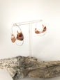 Boucle d'oreilles cuivre et argent 01.03.ForgeCuivre40 Claudine Moncion