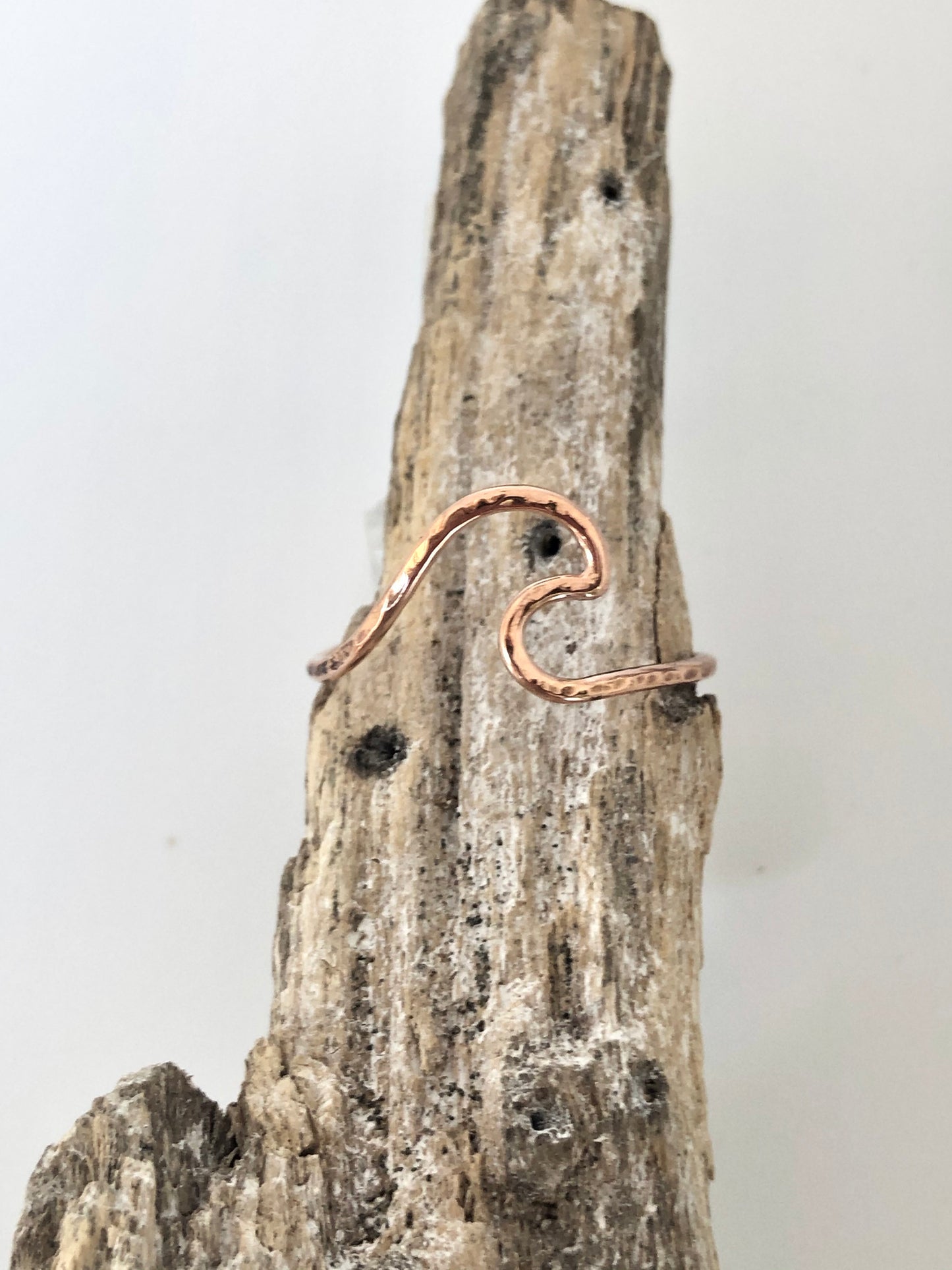  Bague Ocean Wave Or rose 14 recyclé Fait en Outaouais