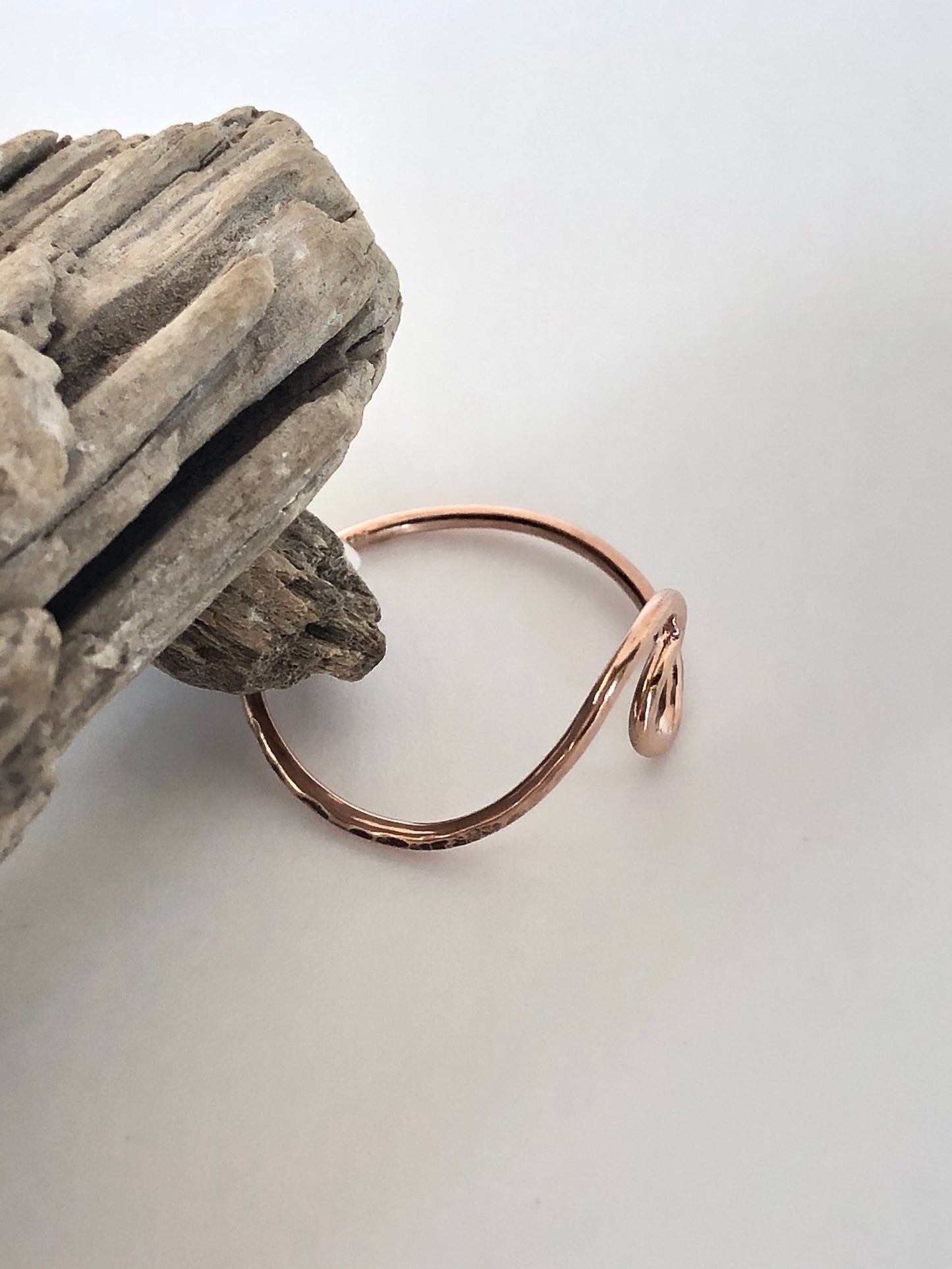  Bague Ocean Wave Or rose 14 recyclé Fait en Outaouais