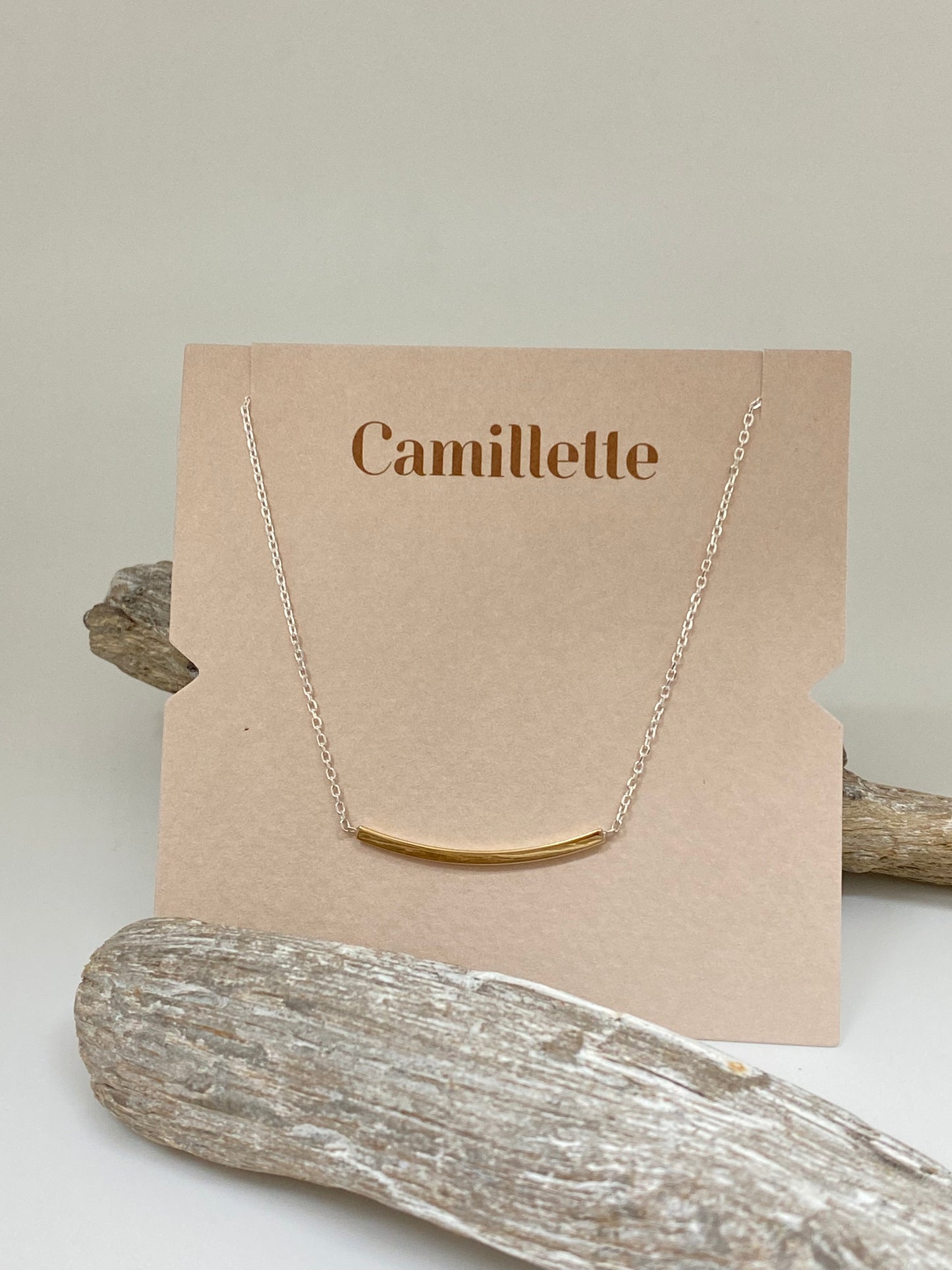Collier Countour Necklace Argent 925 Fait à la main à Montréal  Camillette