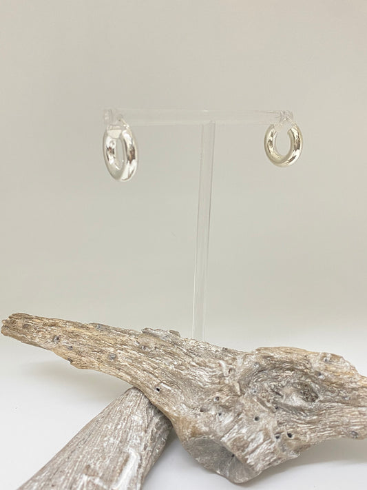 Boucles d'oreilles Chunky Argent 925 Fait main à Montréal Maksym joaillerie