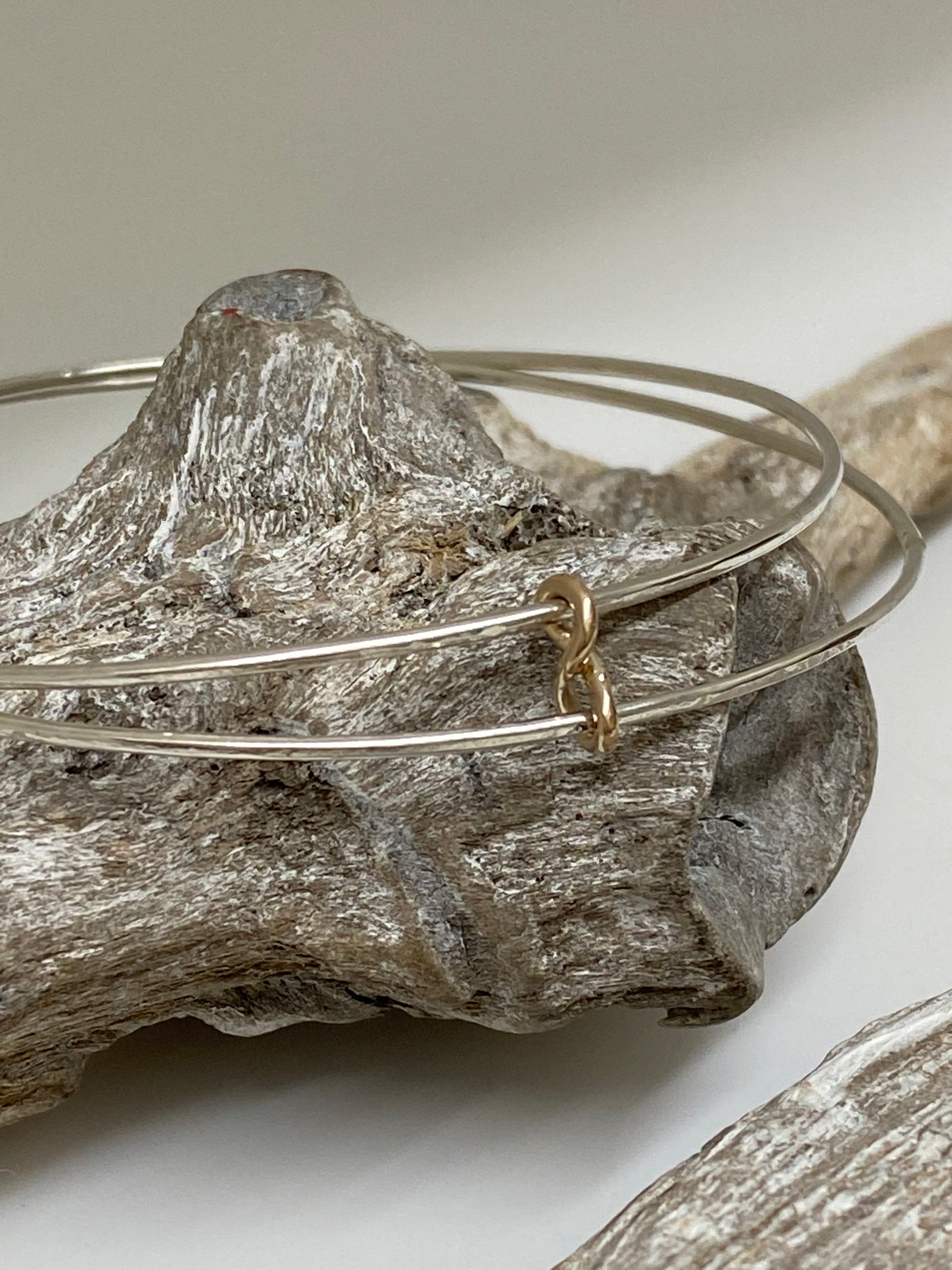  Bracelet Double éternité Argent 925 & Or 14  wb10925yg  W Jewellery