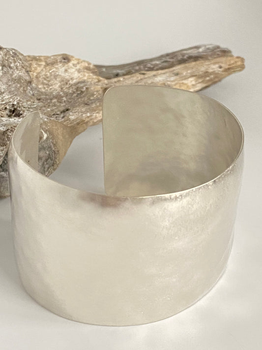 Bracelet Argent 925 Hammered Sterling Silver Cuff Hilary Druxman Winnipeg 39C1.2