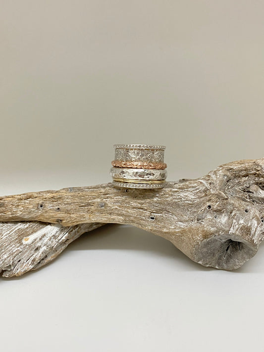 Bague Namaste Arg Meditation ring Toronto Namaste MR258